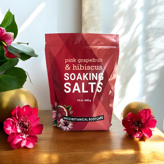 Pink Grapefruit & Hibiscus Soaking Salts